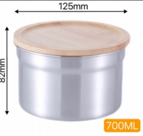 304 Storage tank 700ml bamboo lid