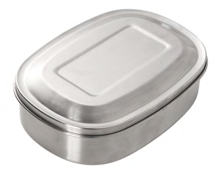 Stainless steel oval lunch box