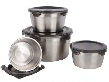 Stainless steel round crisper