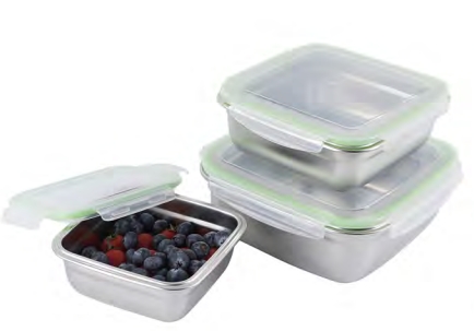 Stainless steel square crisper