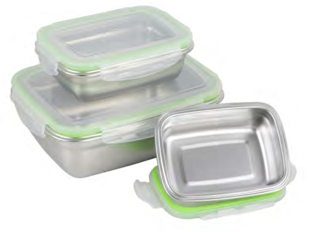 Stainless steel rectangular crisper