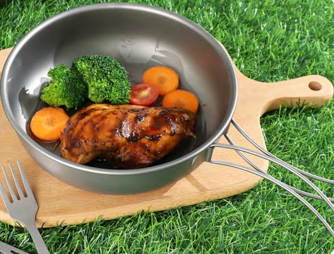 Pure Titanium Folding Pan