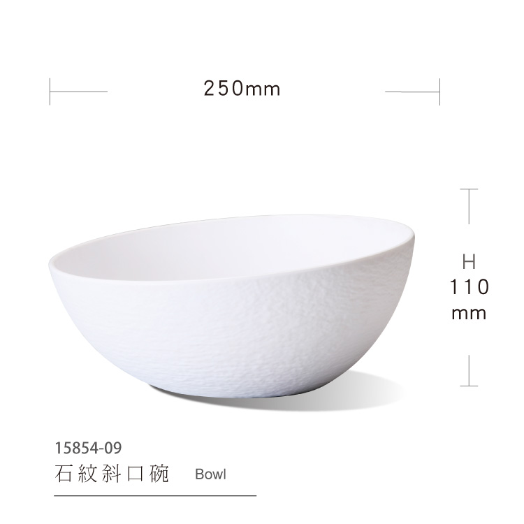 Stone diagonal bowl