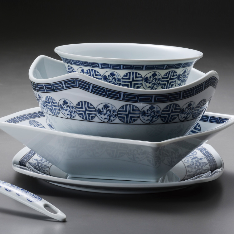 Corner round deep bowl