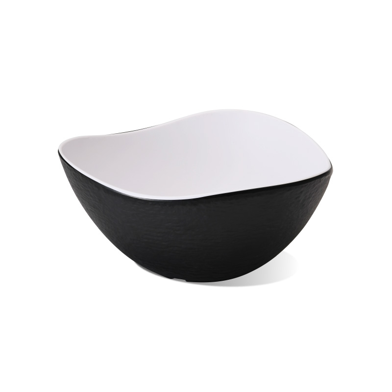Wavy diagonal bowl