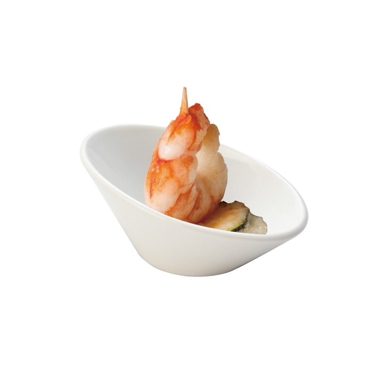 Diagonal dish