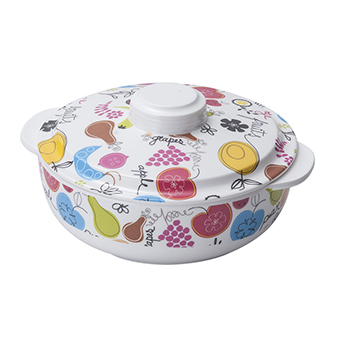 Binaural bowl with lid