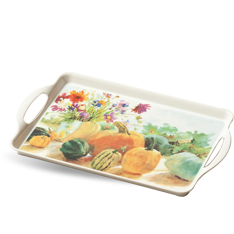 Attached ear tow dish Pumpkin tray