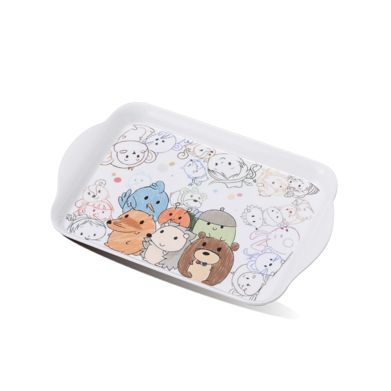 Attached ear tow dish tray