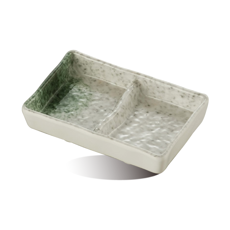 Two-compartment dish