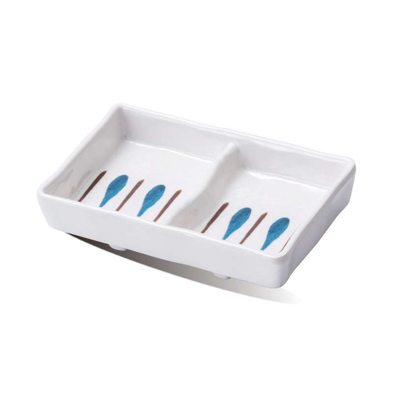 Two-compartment dish