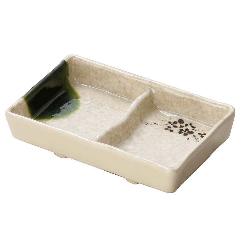 Two-compartment dish