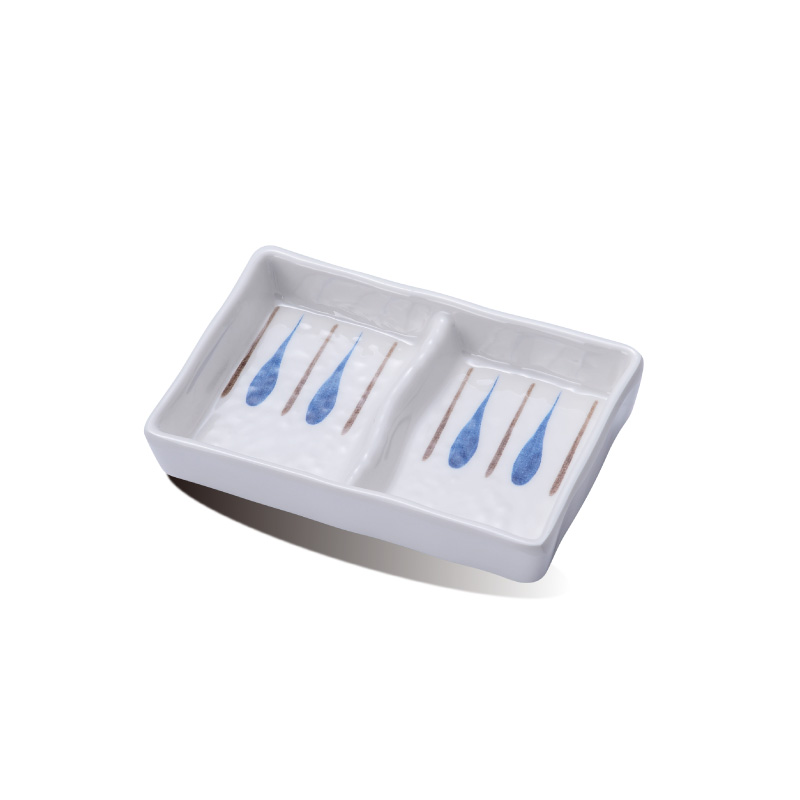 Two-compartment dish