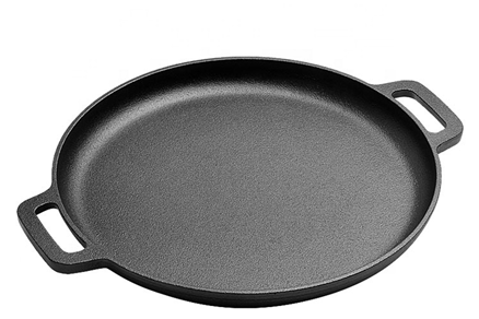 Non-stick Cast Iron Frying Pan Round Griddle Steak Flat Pan