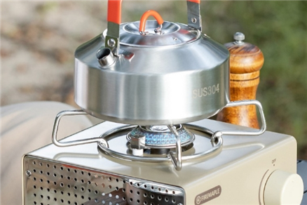 Stainless steel outdoor kettle Portable tea kettle Self-drive camping equipment cooking kettle