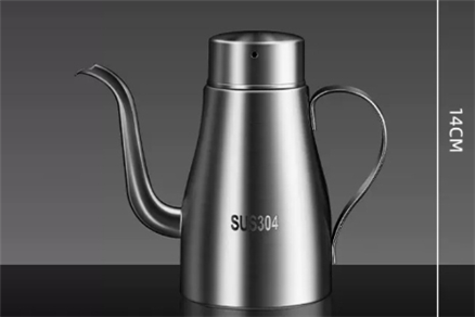 Thickened 304 stainless steel oil pot small waist soy sauce vinegar seasoning bottle