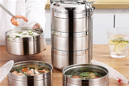 304 stainless steel insulated lunch box combination spill-proof multi-layer lunch box