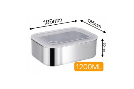 304/1200ML square fresh-keeping box (New)