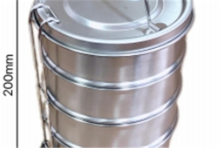 304 round four-layer lunch box 1900ml