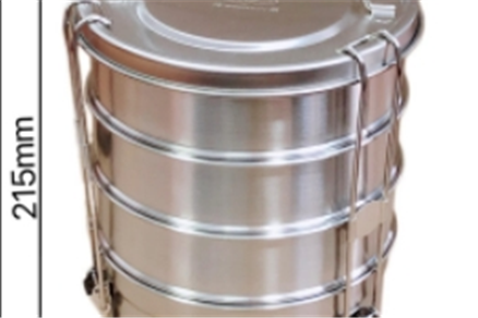 304 round four-layer lunch box 2900ml