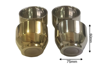 304 small gold cups