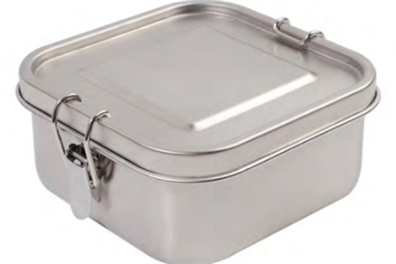 Stainless steel square single layer lunch box(leakproof)