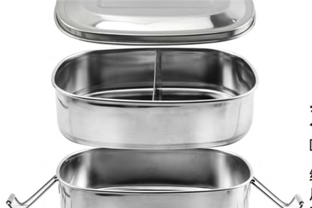Double layers lunch box(elastic band)