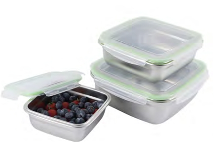 Stainless steel square crisper