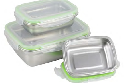 Stainless steel rectangular crisper