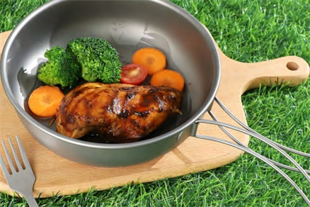 Pure Titanium Folding Pan