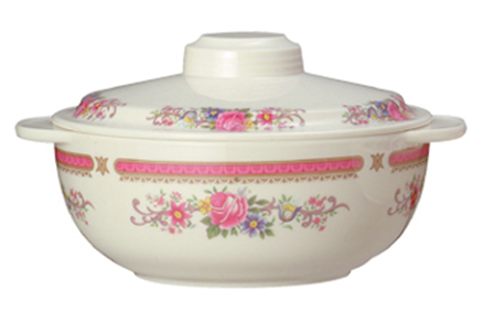 Binaural bowl with lid