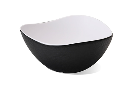 Wavy diagonal bowl