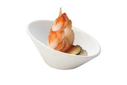 Diagonal dish