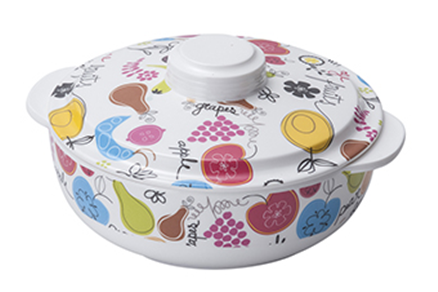 Binaural bowl with lid