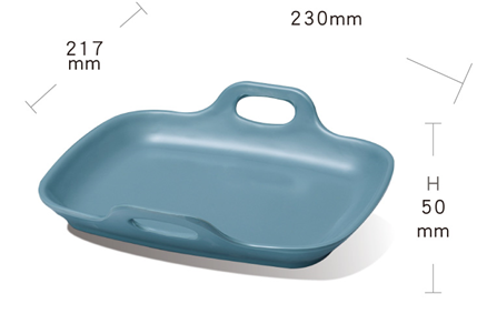 Attached ear tow dish tray