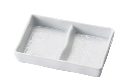 Two-compartment dish
