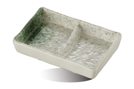 Two-compartment dish