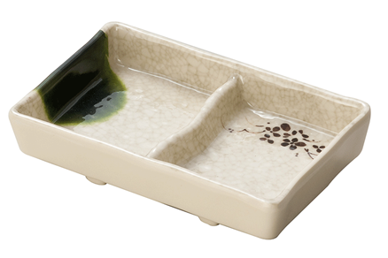 Two-compartment dish